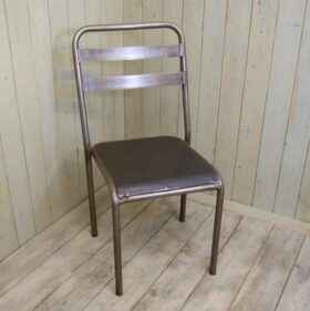 School Chair Tubular Stackable Unpolished Mild Steel 450mm