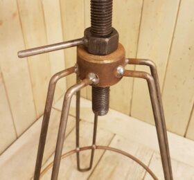 Locking Nut Rod for Swivel Rise and Fall Stools Antique Iron