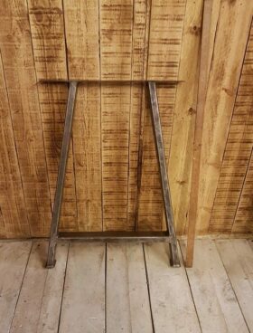 Table End Frame A Frame 50x25 Box Section 660mm High - Top 650x75, Legs 430<625 Antique Iron