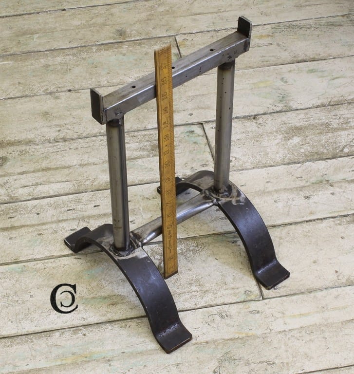 Bench TRESTLE Underframe Lipped 25mm Tube Steel 400mm x 300mm