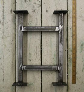 Bedside Table End Frame Bench 25mm Square Tube 406mm x 356mm