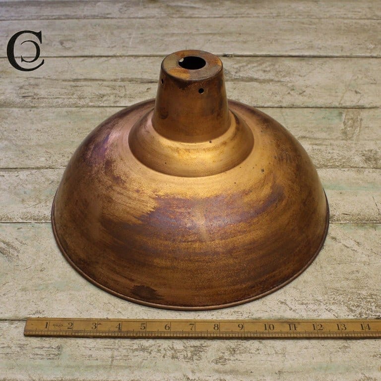 Pendant Hanging Light Shade FACTORY Antique Copper 360mm Diameter