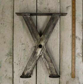 Bench End Frame CROSS Section Steel 50mm Box 400mm High x 350mm