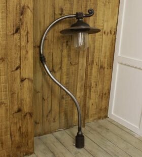Lamp Post Top SWAN NECK for Street Lamp Plain Iron 1200mm TBD
