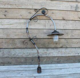 Lamp Post Top SWAN NECK for Street Lamp Decorative Scroll 1200mm