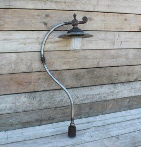 Lamp Post Top SWAN NECK Half Design for Street Lamp with Finial 1200mm