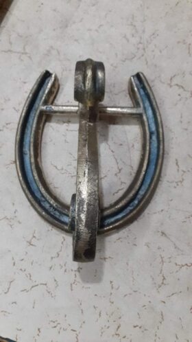 Door Knocker HORSESHOE Antique Iron Finish JOY 107mm x 115mm