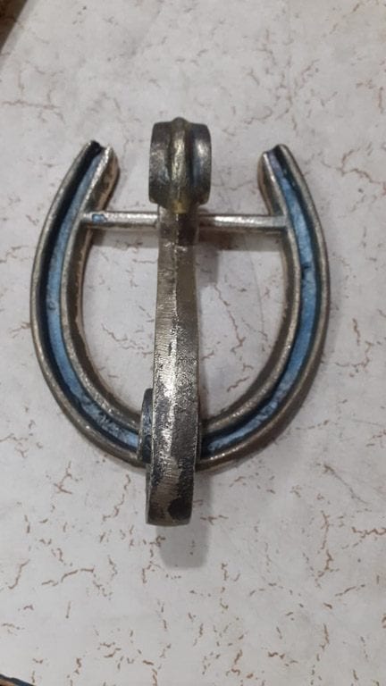 Door Knocker HORSESHOE Antique Iron Finish JOY 107mm x 115mm
