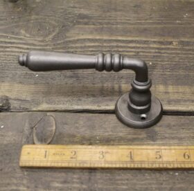 Lever Handle on Rose TONTO Cast Antique Iron 125mm