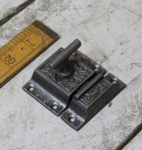 Cupboard Catch Tee Bar EASTLAKE Cast Antique Iron 50mm