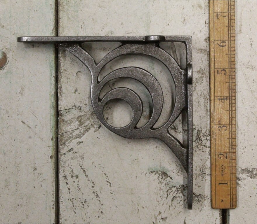 Shelf Bracket LUNAR Cast Antique Iron 150mm x 150mm