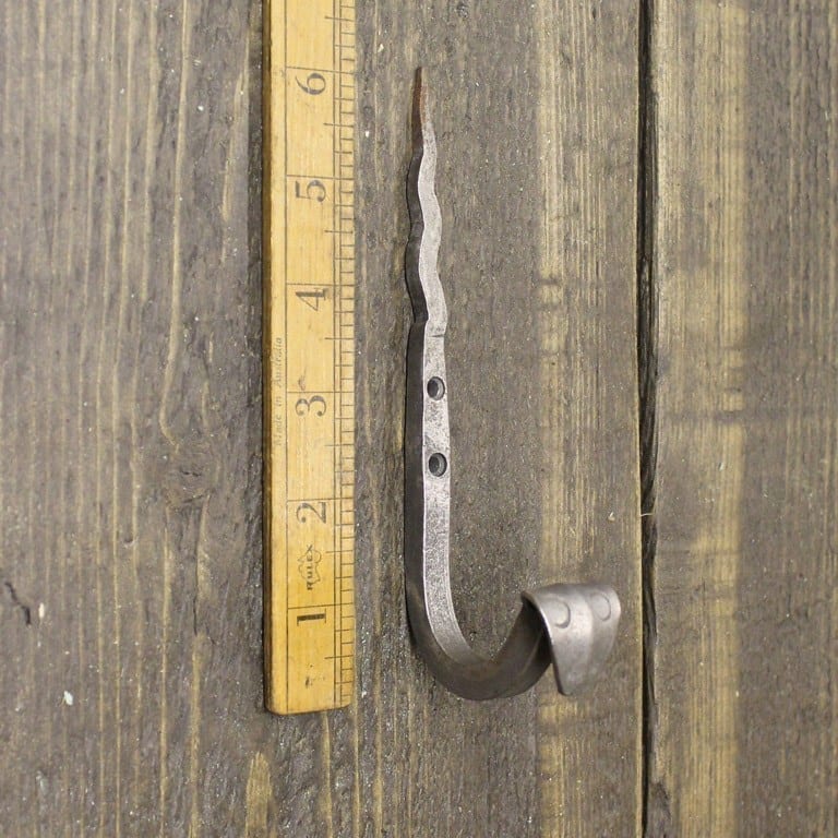 Coat Hook Hand Forged PATRINGTON Snake Cast Antique Iron 160mm