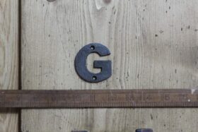 Cast Iron LETTER G Cast Antique Iron 50mm High