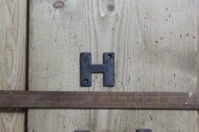Cast Iron LETTER H Cast Antique Iron 50mm High