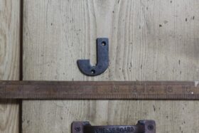 Cast Iron LETTER J Cast Antique Iron 50mm High