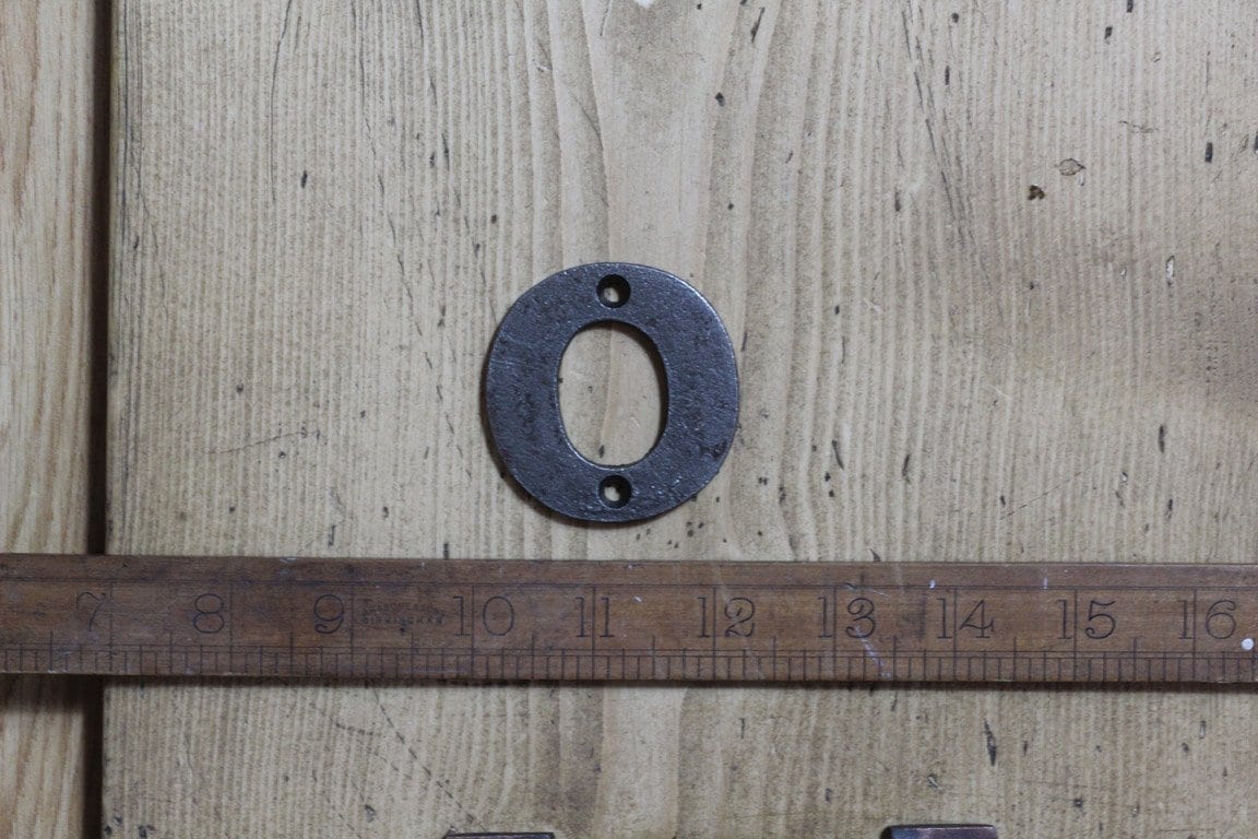 Cast Iron LETTER O High Antique Iron 50mm High