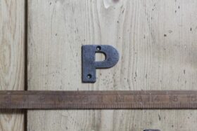 Cast Iron LETTER P Cast Antique Iron 50mm High