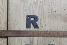 Cast Iron LETTER R Cast Antique Iron 50mm High