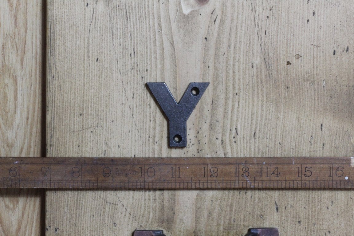 Cast Iron LETTER Y Cast Antique Iron 50mm High