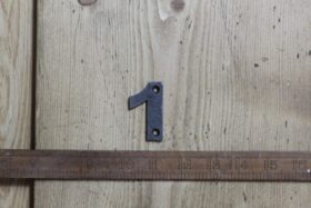 Cast Iron NUMBER 1 50mm High Antique Iron