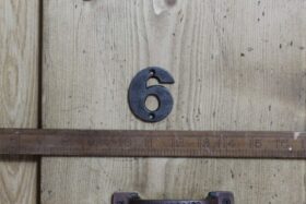 Cast Iron NUMBER 6 50mm High Antique Iron