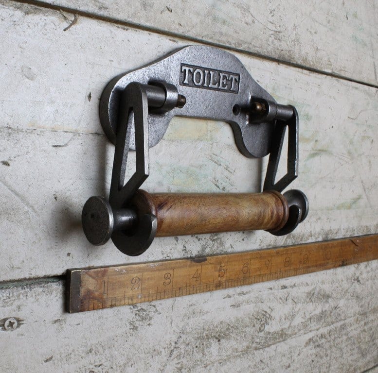 Toilet Roll Holder ALBERT - Toilet Drop-In Arms Antique Iron - Image 3