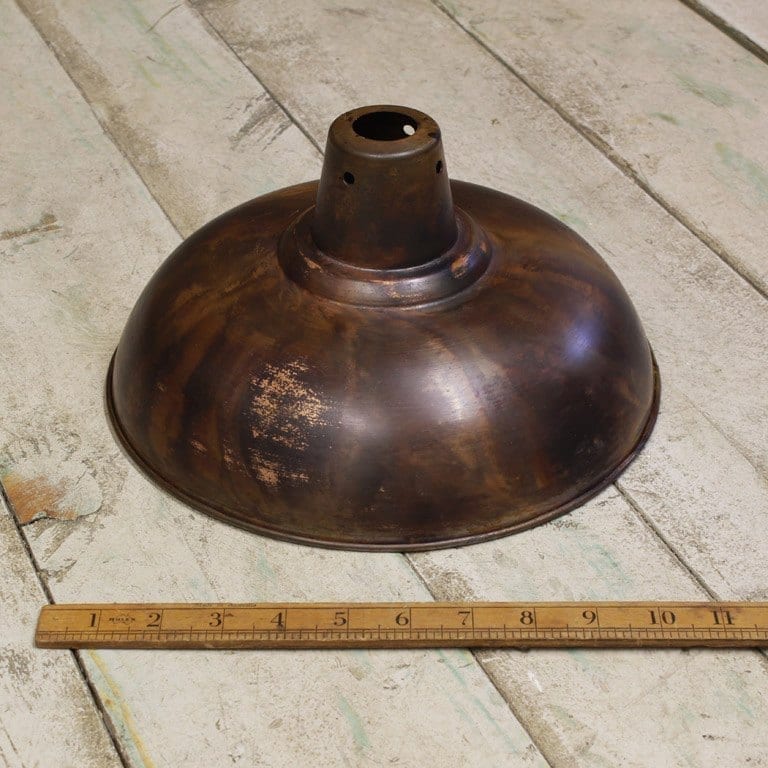 Pendant Hanging Light Shade FACTORY Burnt Copper 360mm