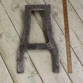 Bench End Frame ABBOT 1 Rod Cast Antique Iron 406mm x 226mm