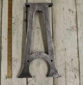 Bench End Frame AXDANE 2 Rod holes Cast Antique Iron 400mm x 230mm