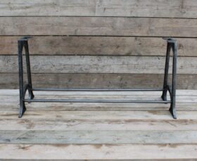 Dining Table End Frame AXDANE 2 Hole Cast Iron 710mm X 620mm