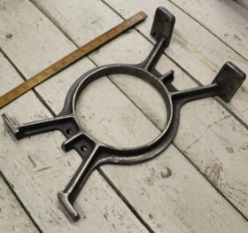 Bench End Frame BAMFORD 2 Rods Cast Iron 420mm x 250mm