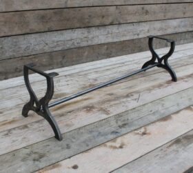 Coffee Table End Frame HARDWICK 1 Rod Cast Iron 420mm x 460mm