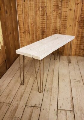 Scaffold Board Bench Kit Footed hairpin Legs Unfinished 36"