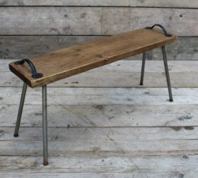 Furniture Leg HARMONY Tube & Foot Antique Iron 400mm TBD