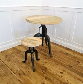 Table Pedestal with Locking Nut JARRAT Rise & Fall Cast Iron 750mm