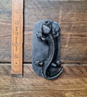 Door Knocker LIZARD Antique Iron 127mm x 64mm