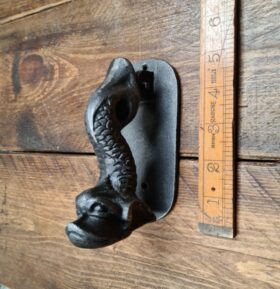 Door Knocker FISH Cast AntIron 135x55x78mm Protrusion - TBD