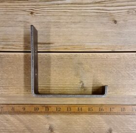 Shelf Bracket Utility Lipped MARSH Antique Iron 155 x 155mm Alt D332