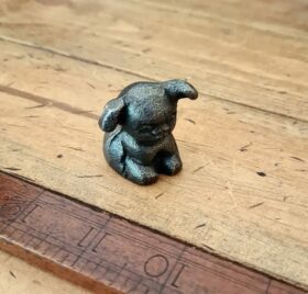 Ornament PUPPY Cast Antique Iron 35mm