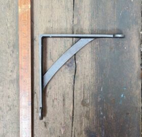Shelf Bracket GALLOWS Penny End Cast Antique Iron 180mm x 180mm