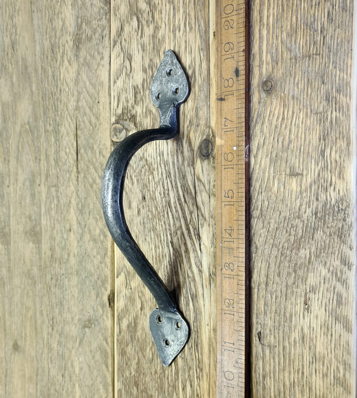 Pull Handle MARSHALL Unequal Hand Forged Antique Iron 245mm