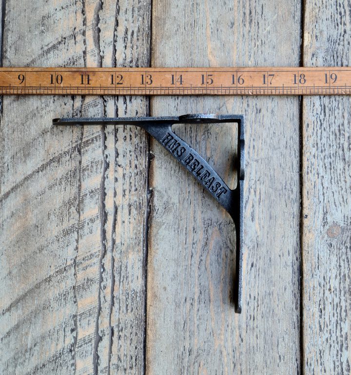 Shelf Bracket GALLOWS Plain HMS BELFAST Antique Iron 152mm x 152mm