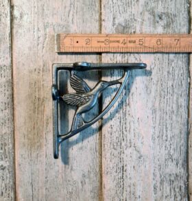 Shelf Wall Bracket DOVE Antique Cast Iron 130mm x 130mm also see D175