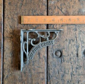 Shelf Bracket CHARING CROSS Heritage Cast Antique Iron 125mm X 125mm