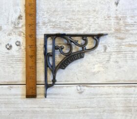 Shelf Bracket VICTORIA Heritage Cast Antique Iron 150mm X 150mm