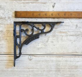 Shelf Bracket VICTORIA Heritage Cast Antique Iron 178mm x 197mm