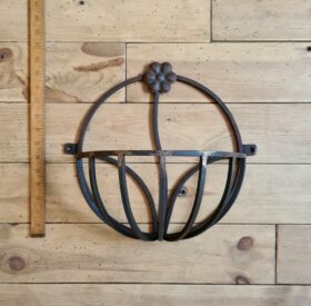 Hay Rack Feeder Planter Hand Forged Black Wax 340mm