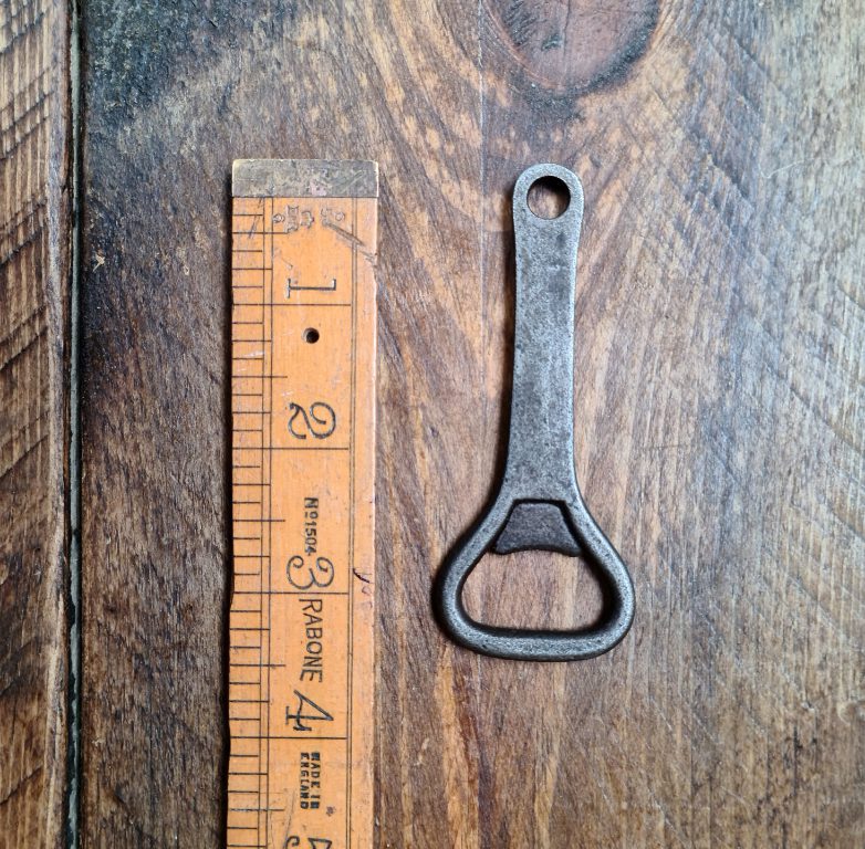 Bottle Opener Hand Held PLAIN Antique Iron 90mm - TBD