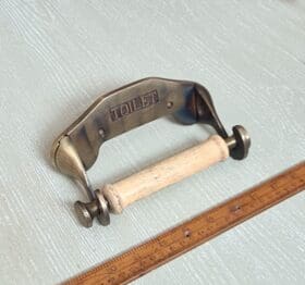 Toilet Roll Holder TOILET Drop In PECKHAM Antique Brass 150mm