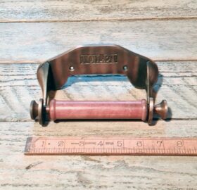 Toilet Roll Holder TOILET Drop In PECKHAM Antique Copper 150mm